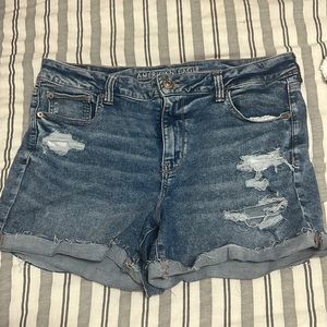 american eagle next level stretch midi jean short